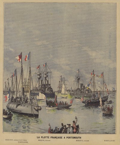 The French Fleet at Portsmouth by French School